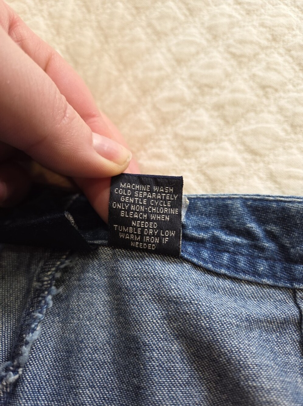 Vintage Sonoma Denim Jean Mini Skort Size 16 90s y2k mallcore - Picture 8 of 11